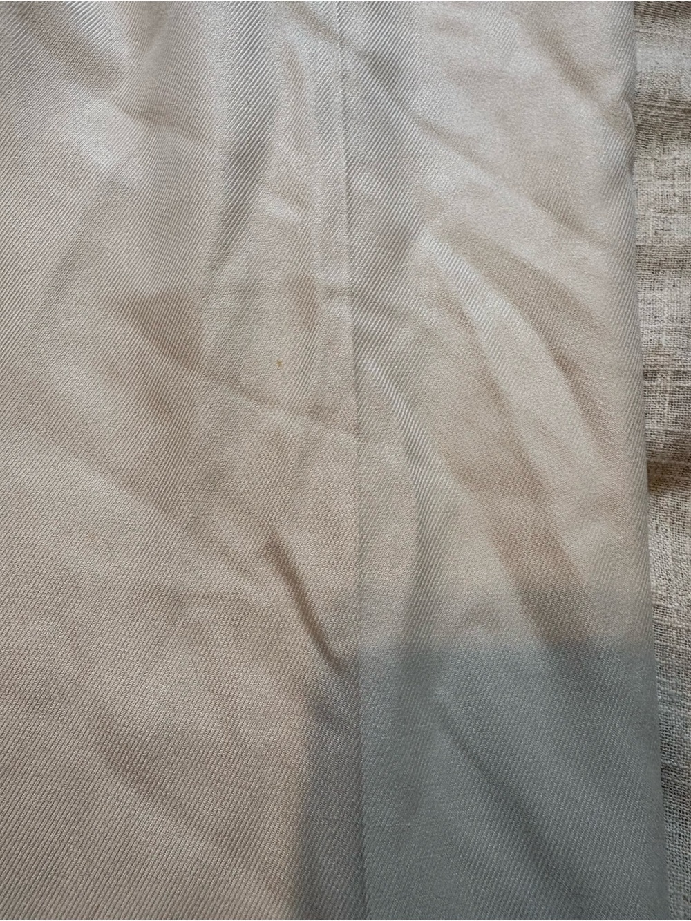 Talbots Petites Pure Silk Tailored Straight Leg Dress Pants Cream Size 8P - Picture 4 of 4